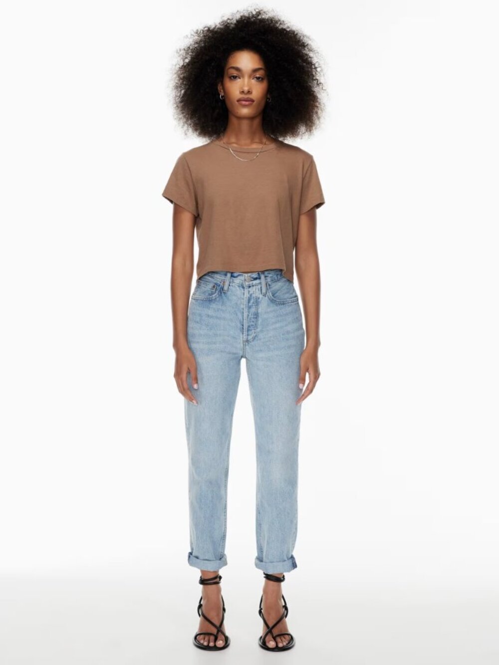 Aritzia Denim Forum BF High Rise Loose 28L Ligh Wash Size 25